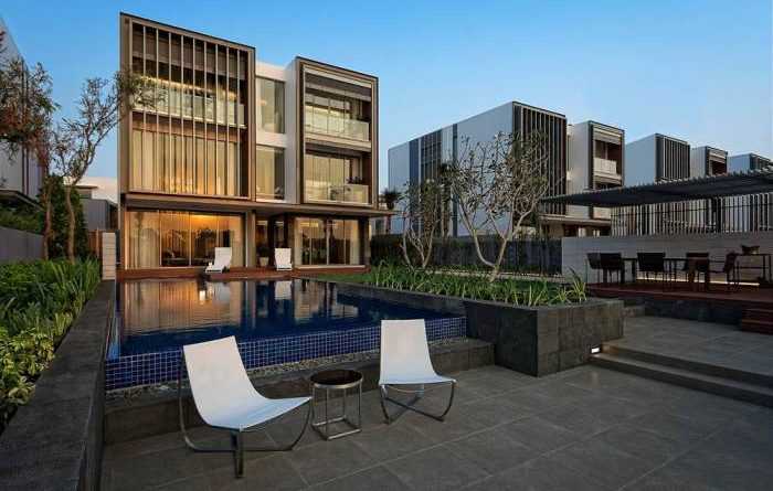 womenlifeHOLM Riverfront Villas Back end Mặt sau của Biệt thự hướng sông