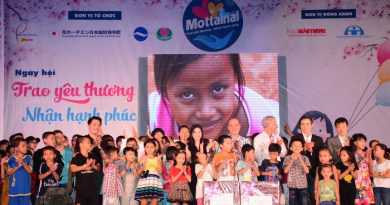 w200 em nhỏ ở các nhà mở làng trẻ tại TPHCM nhận quà từ Chương trình Mottainai 2017