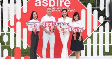 Hoa hau Hoa binh Quoc te 2021 Nguyen Thuc Thuy Tien thu hai tu phai sang la dai su thuong hieu cua Techcombank Aspire 1 1392x928