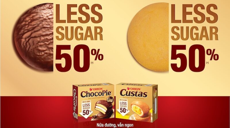 Orion ChocoPie Less Sugar Custas Less Sugar