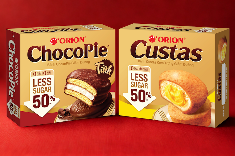 Orion ra mắt dòng sản phẩm “Less sugar - giảm đường” giữ tròn vị ngon 3 Orion ChocoPie Less Sugar Custas Less Sugar 1