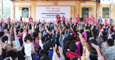 Su kien giao luu van hoa trong khuon kho chuong trinh Pru Volunteering 2025