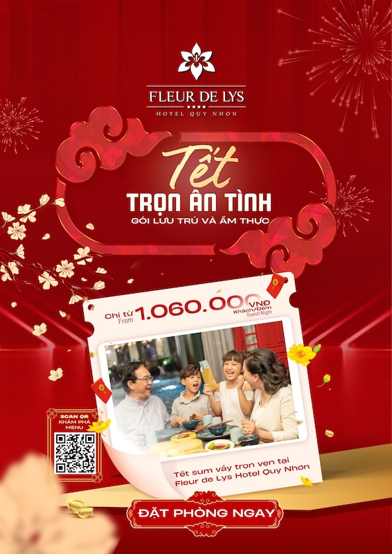 Hành trình du Xuân “Tết an nhiên bên biển – Trở về trong sự đủ đầy” tại Khách sạn Fleur de Lys Quy Nhơn 3 Tet tron an tinh