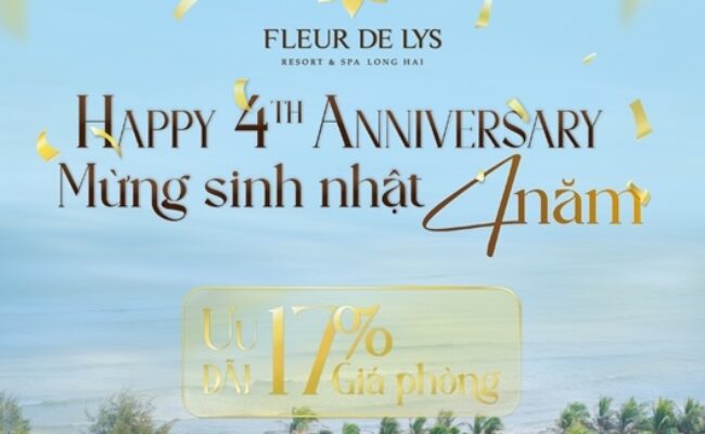 Tri ân từ trái tim – mừng Fleur De Lys Resort & Spa Long Hải tròn 4 tuổi
