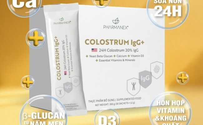 Colostrum IgG+ giải pháp dinh dưỡng tích hợp cho nhu cầu chăm sóc gia đình hiện đại