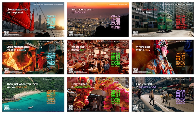 Tổng cục Du Lịch Hồng Kông ra mắt chiến dịch toàn cầu mới ‘Only In Hong Kong’, tôn vinh thành phố không chỉ để ngắm nhìn, mà còn để cảm nhận 3 NTC KV Collage EN JPG 20261007
